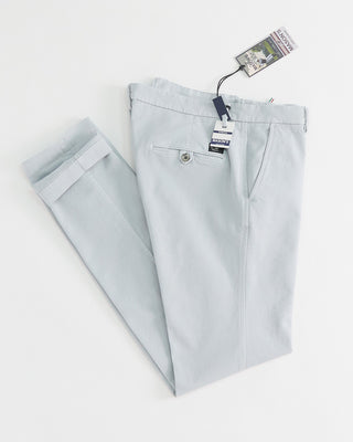 Masons Torino Jersey Signature Twill Stretch Casual Pants Silver 1 1