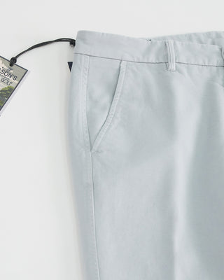 Masons Torino Jersey Signature Twill Stretch Casual Pants Silver 1 3