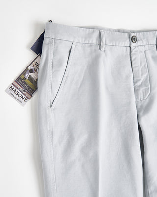 Masons Torino Jersey Signature Twill Stretch Casual Pants Silver  1