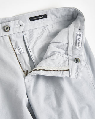Masons Torino Jersey Signature Twill Stretch Casual Pants Silver  3