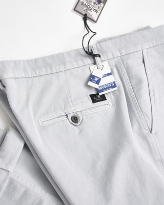 Masons Torino Jersey Signature Twill Stretch Casual Pants Silver  5