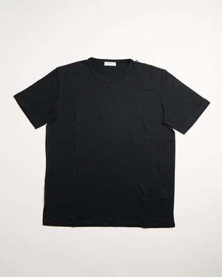 Phil Petter 100% Linen Crewneck T Shirt Black 3 107