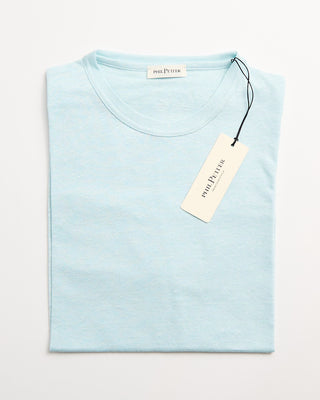 Phil Petter 100% Linen Crewneck T Shirt Seafoam 1 111