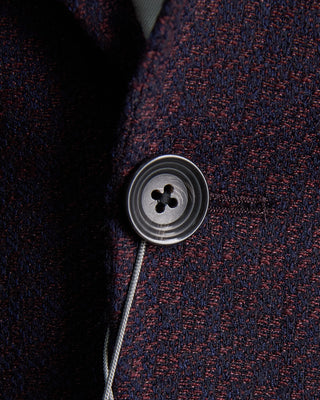 Jack Victor Hampton Fit Comfortwear Stretch Jacquard Wool Knit Sport Jacket Bordeaux 451