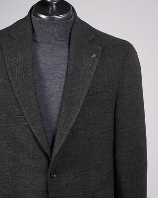 Jack Victor Charcoal Wool Stretch Pique Hampton Blazer Charcoal 4 2254