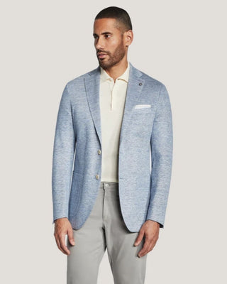 Jack Victor Slub Knit Hampton Jersey Soft Jacket Blue 1