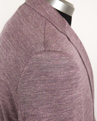 Jack Victor Slub Knit Hampton Jersey Soft Jacket Mauve 30