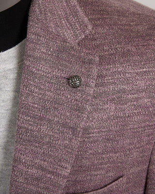 Jack Victor Slub Knit Hampton Jersey Soft Jacket Mauve 35