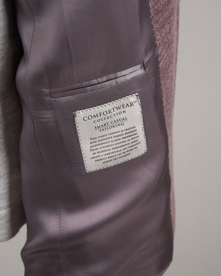 Jack Victor Slub Knit Hampton Jersey Soft Jacket Mauve 37