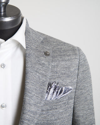 Jack Victor Heathered Pique Jersey Soft Jacket Grey 1303