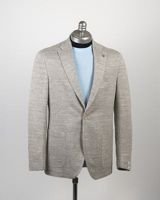 Jack Victor Heathered Pique Jersey Soft Jacket Heather Grey 71