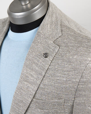 Jack Victor Heathered Pique Jersey Soft Jacket Heather Grey 73