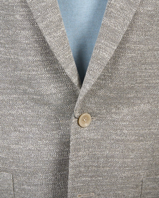 Jack Victor Heathered Pique Jersey Soft Jacket Heather Grey 76