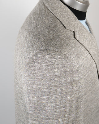 Jack Victor Heathered Pique Jersey Soft Jacket Heather Grey 77