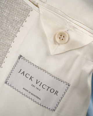 Jack Victor Heathered Pique Jersey Soft Jacket Cream 69