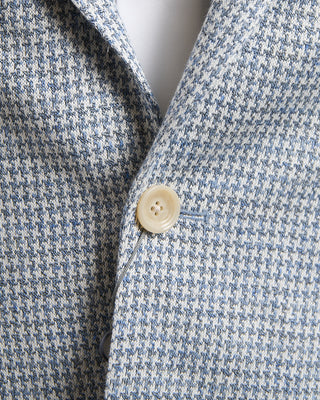 Jack Victor Jersey Houndstooth Stretch Soft Jacket Blue 1312