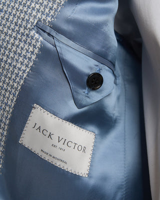 Jack Victor Jersey Houndstooth Stretch Soft Jacket Blue 1313