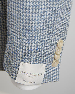Jack Victor Jersey Houndstooth Stretch Soft Jacket Blue 1314