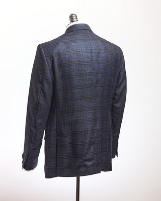 Coppley Navy  Brown Boucle Check Sport Jacket Blue  9