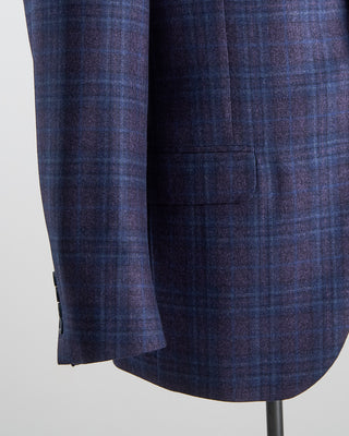 Coppley Elegant Wool Check Gibson Regular Fit Sport Jacket Purple 2606