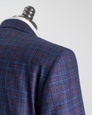 Coppley Elegant Wool Check Gibson Regular Fit Sport Jacket Purple 2607