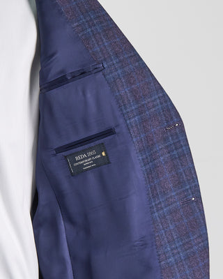 Coppley Elegant Wool Check Gibson Regular Fit Sport Jacket Purple 2609
