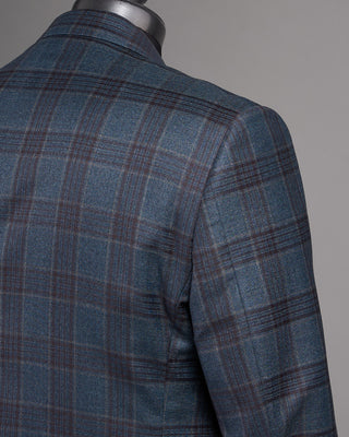 Coppley Super 130s Wool Check Gibson Fit Sport Jacket Denim 16 2580