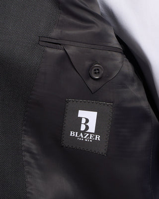 Coppley Super 120s Wool Charcoal Nailhead Suit Charcoal 2 2645