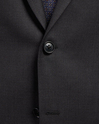 Coppley Super 120s Wool Charcoal Nailhead Suit Charcoal 7 2642