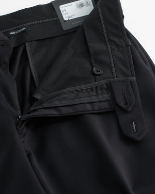 Coppley Solid Black Super 100s Twill All Season Suit Black  12