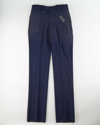 Coppley Ash Super 100S  Blue Wool Pant Blue  7