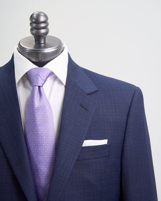 Coppley Super 110s Crosshatch Summerweight Wool Suit Navy 1 3