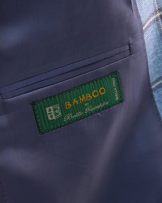 Coppley 100% Bamboo Viscose Check Sport Jacket Light Blue 1 5