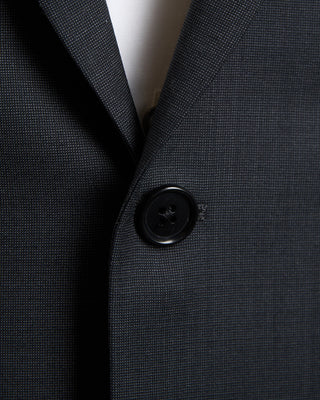 Coppley Ultralight 100% Wool Birdseye Grey Suit Charcoal 1466