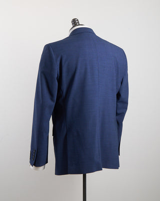 Coppley Attivo Stretch Mini Houndstooth Blue Suit Blue 1473