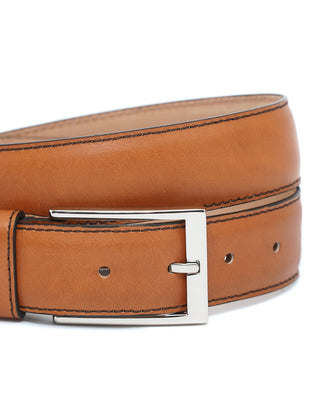 Berwick Tan Leather Dress Belt