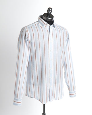 Soft Slub Cotton Striped Shirt