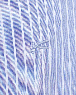 Denham Light Blue Stripe Oxford Stripe Shirt 