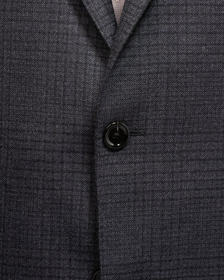 Lardini Tonal Check Iconic Fit Soft Stretch Sport Jacket Navy / Blue / Grey 3 5042