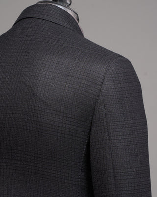 Lardini Tonal Check Iconic Fit Soft Stretch Sport Jacket Navy / Blue / Grey 5 5045