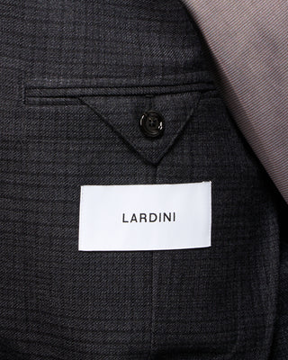 Lardini Tonal Check Iconic Fit Soft Stretch Sport Jacket Navy / Blue / Grey 6 5046