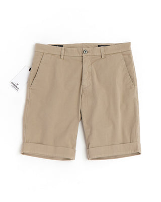 Mason's 'Torino' Style Tan Cotton Stretch Solid Shorts