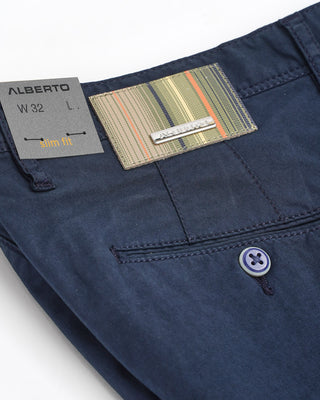 Alberto Navy Light Organic Cotton Shorts 