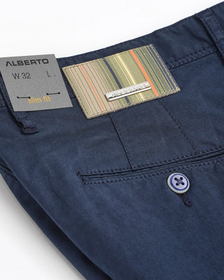 Alberto Navy Light Organic Cotton Shorts