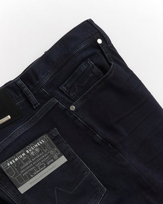 Alberto Navy 'Pipe' Tencel Jeans