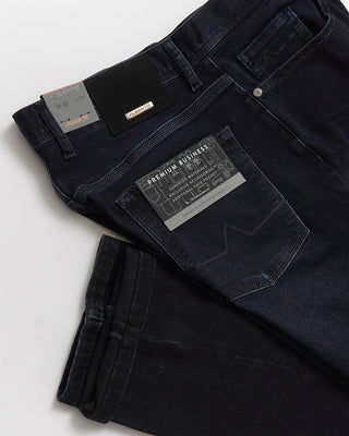 Alberto Navy 'Pipe' Tencel Denim Jeans