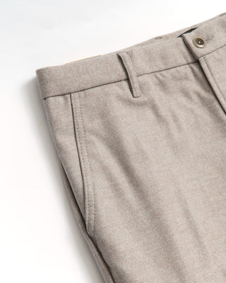 Alberto 'Wind' Beige Flannel Cargo Pants