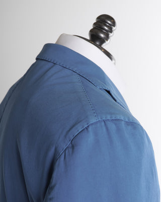 Boglioli Blue Twill Garment Dyed Soft Sport Jacket 