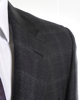 Elegant Fade Check Wool Suit