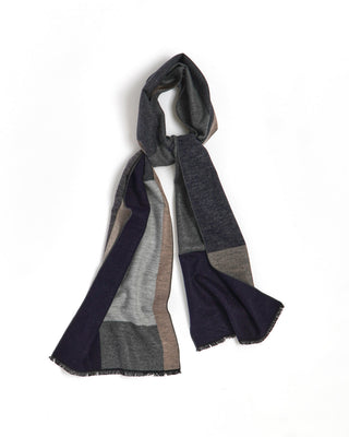 Chelsey Brushed Silk Colour Block Scarf